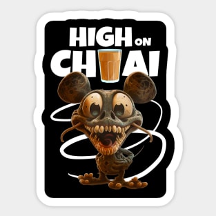 High-on chaai monster Sticker